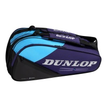 Torba na rakiety tenisowe Dunlop FX Performance (torba na rakiety, 3 główne komory) 2026 niebiesko-czarna 8-sztukowa